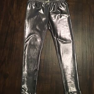 Pink Chicken metallic leggings sz5 never worn